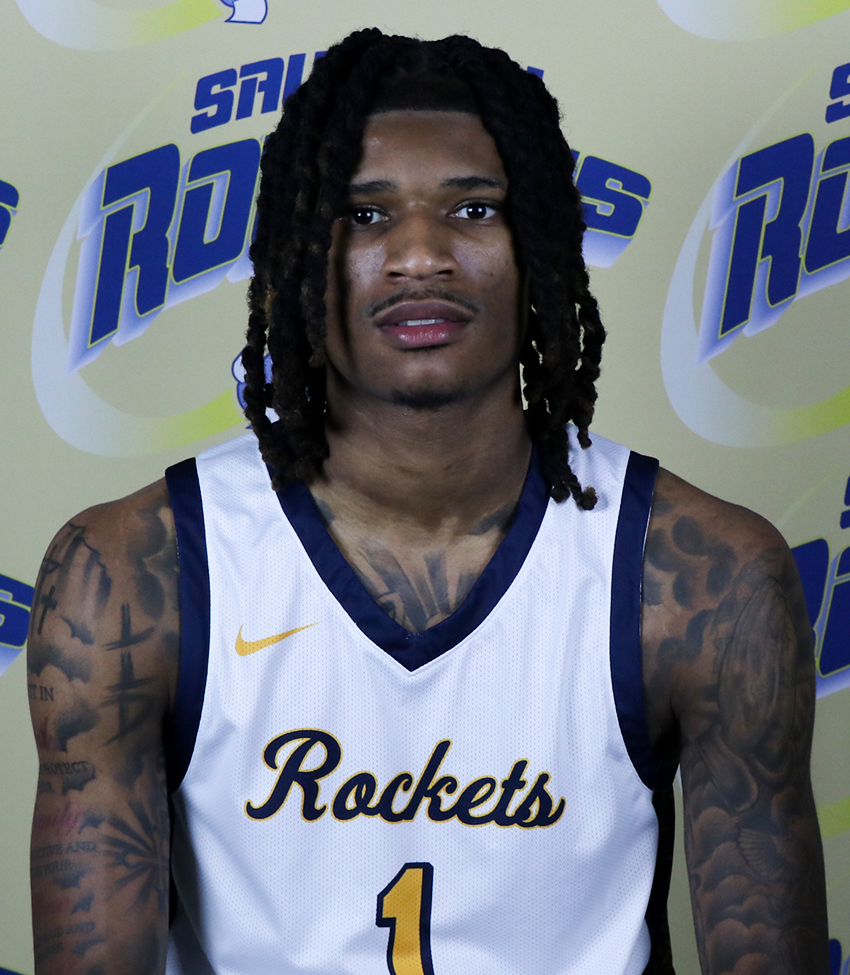 Young African American Man in White Jersey Number 1