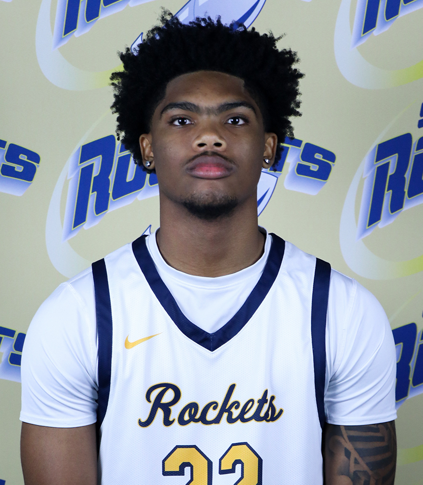 Young African American Man in White Jersey Number 22