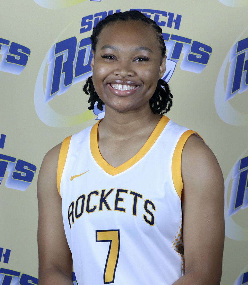 Young African American Woman in White Jersey Number 7